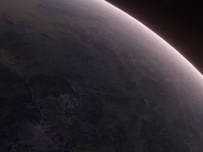 Planet Space Ready to game Low-poly 3D model 11