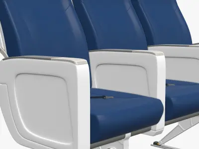 Airplane Chair V6 Low-poly 3D model