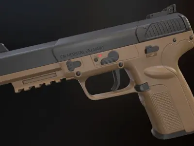 FN Five-seveN Low-poly 3D model