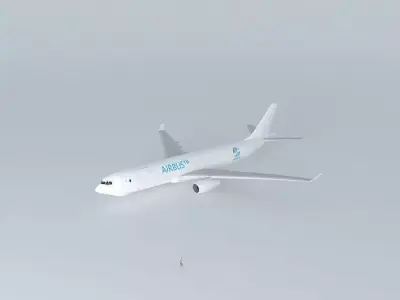 Airbus A330-200F Template Free 3D model