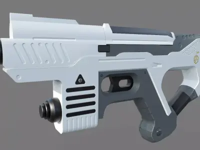 3D SCI-FI PISTOL  Low-poly 3D model
