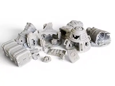  Escape Pod Crash Sit 3D print model