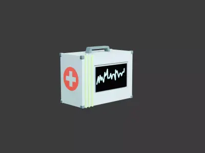 Sci-Fi Medical Kit - Cyberpunk Health Prop - PBR 2K Low-poly 3D model