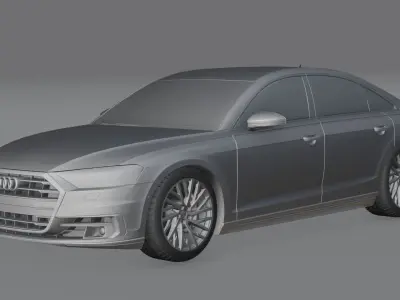 2017 Audi A8  Free 3D model