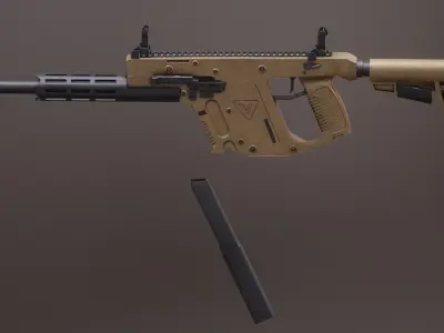 Vector 22 CRB Rigged PBR Low-poly 3D model