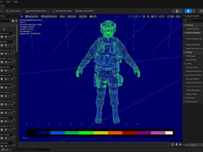 Casual Soldier 08 Low-poly 3D model