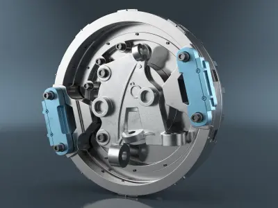 In-Wheel Electric Drive Assembly 3D model