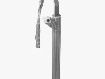 Bristan Chill Floor Mounted Bath Filler 3D model