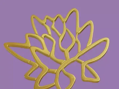 Earrings Free low-poly 3D model