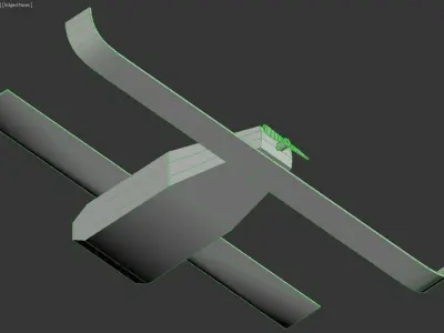 Perdix UAV Low-poly Low-poly 3D model