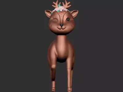 Cute Deer Free 3D model