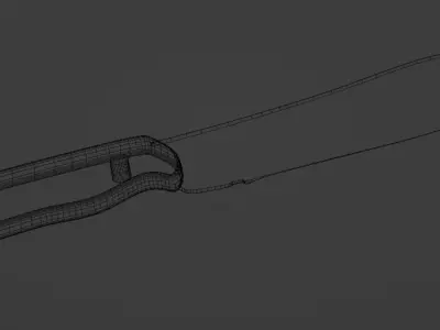 Low Poly Hunting Knife Low-poly 3D model