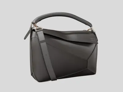 LOEWE Small Puzzle Edge bag Black 3D model