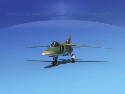 Mig-27 Flogger LP Russia 2 Low-poly 3D model