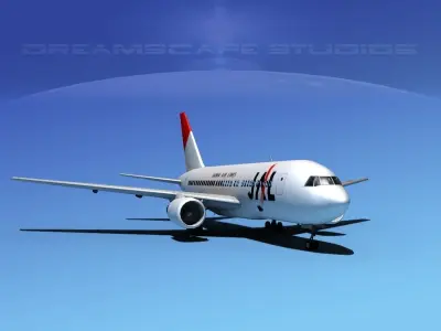 Boeing 767-200ER Japan Air Lines 3D model