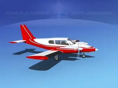 Piper PA-34 Seneca V02 3D model