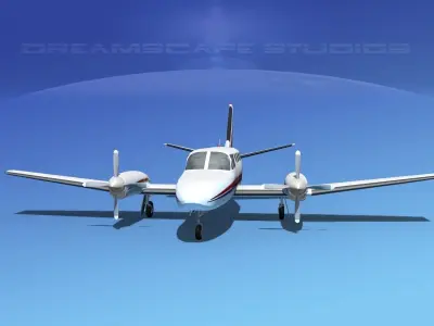 Cessna 441 Conquest II V01 3D model