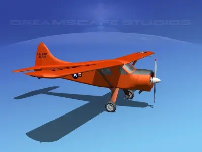 Dehaviland DH-2 Beaver US Army 1 3D model