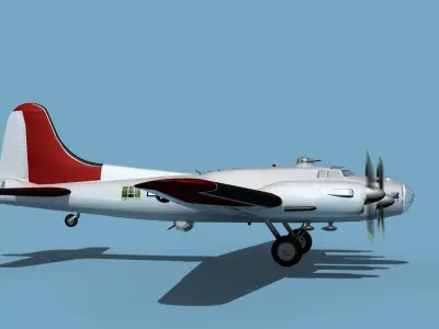 Boeing B-38A Flying Fortress II HP V02 3D model