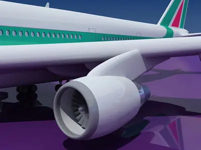 Boeing 747 Alitalia 3D model