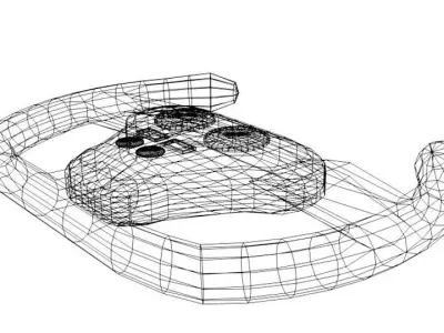 Steering - Racing type 3D model