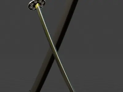 Katana with Sheath Low-poly 3D model