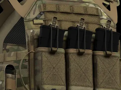 Plate Carriers CRYE JPC 2 V2 Low-poly 3D model