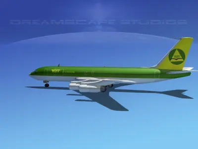 Boeing 707 Lebanon 3D model