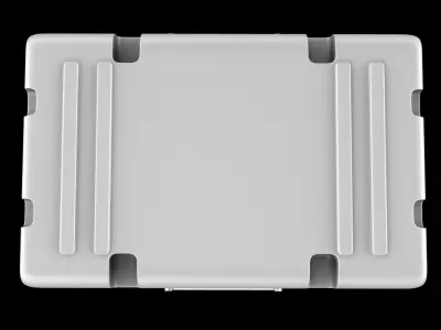Sci-fi Box Low-poly 3D model 7