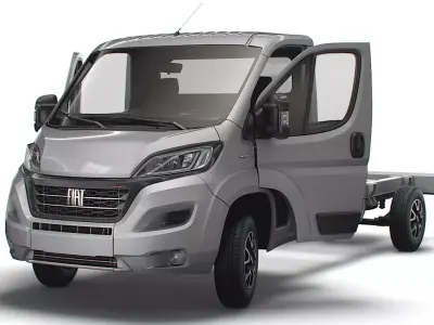 Fiat Ducato Chassis Truck SCab 4035WB HQInterior 2023 3D model