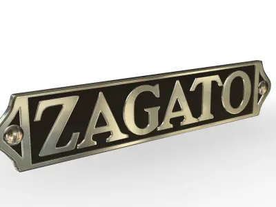 Zagato logo 3D model