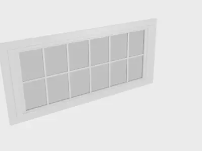  Stretch WIndow Low-poly 3D model