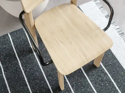  Timber Replica Foundation Chair Model 