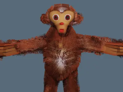 The Amazing Monkey Free low-poly 3D model