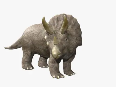 Triceratops Low-poly 3D model