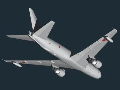 Japan Air Self-Defense Force 2Way Kc767 and E3 3D model