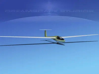 DG-400 15-Metre Motorglider V12 3D model