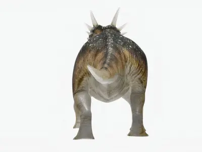 Styracosaurus No rigging 2K textures Low-poly 3D model