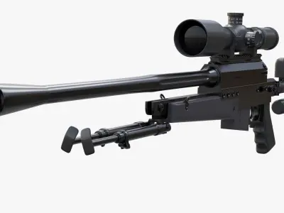 PGM Ultima Ratio Sniper Rifle 3D model