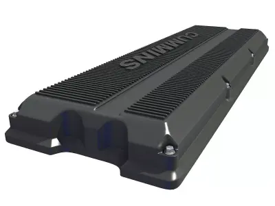 3D Black Engine Cover 69 3D model