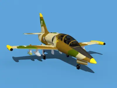Aero Vodochody L-39C Albatross Lithuania 2 3D model