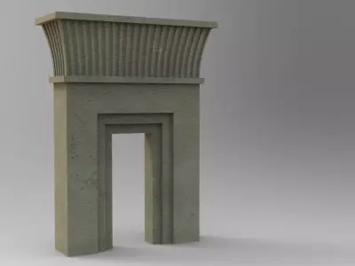 persepolis gate 3d model 3D model