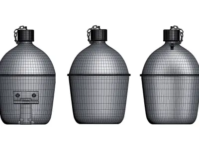  Military Collection IMM Brush included and OBJ- FBX Low-poly 3D model