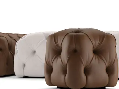 ROLLKING pouf by desiree divani 3D model