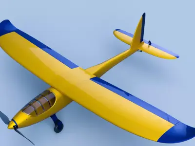 Fixed-wing UAV Drone 3D print model