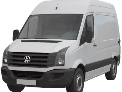VW Crafter 2011 PanelVan L1H2 3D model