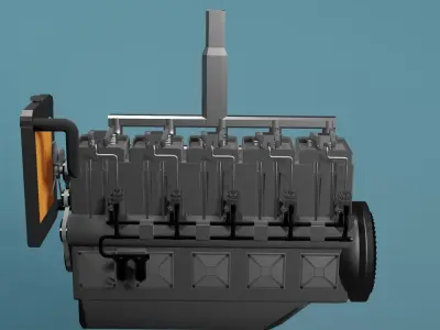 Mechnical Engine 3D model