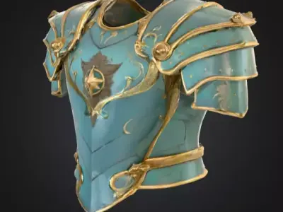 Emerald Valor Free low-poly 3D model