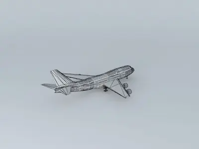 Airplane in Guarulhos Airport 3D model