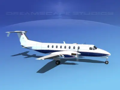Beechcraft B1900C V10 3D model